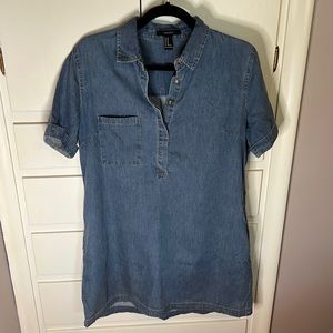 Denim Chambray Shirt Dress